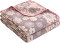 Floral Cotton Muslin King Bed Blanket