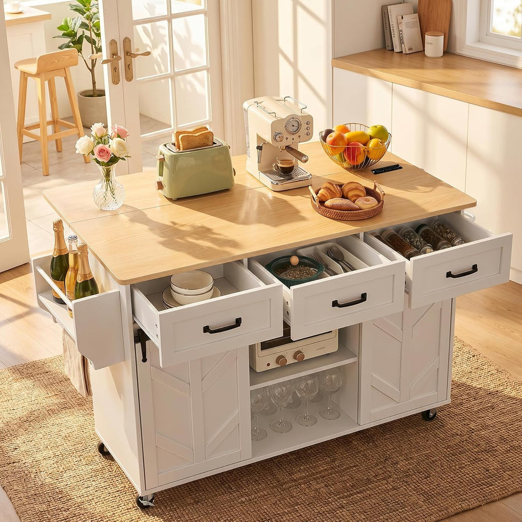Rolling Kitchen Island With Power Outlet