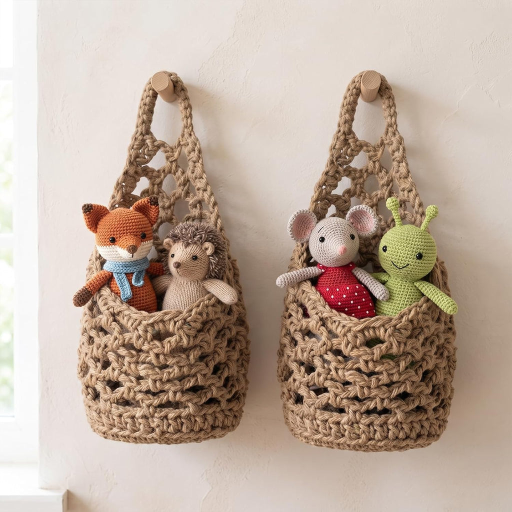 Brown Macrame Wall Hanging Plant Planters